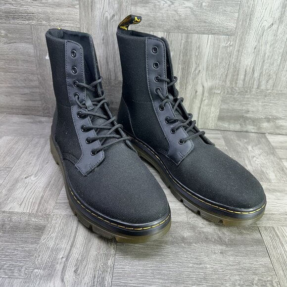 Dr. Marten's Combs Men's size 13 Black Combat Boots - Picture 2 of 8